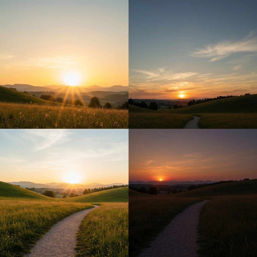 Day and night cycle representing how natural complexes fit into daily rhythm